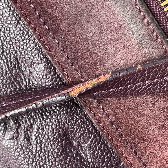 Louis Vuitton Empreinte Leather Bag Purple Audacieuse Suede Purse Authentic - Picture 10 of 16